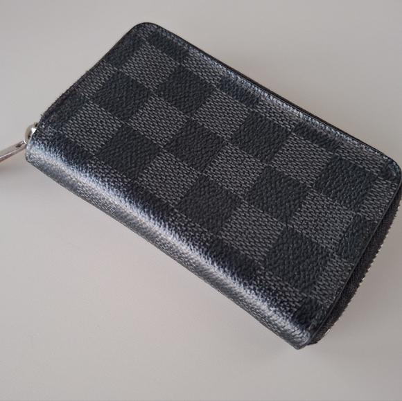 Louis Vuitton Damier Graphite Mens Zippy Compact Wallet - Picture 1 of 16